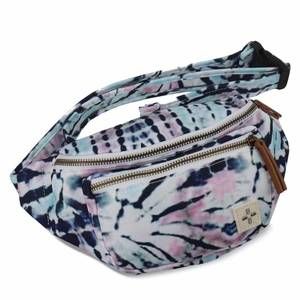 NEW SUN + STONE men's tie-dyed belt bag/fanny pack in multi